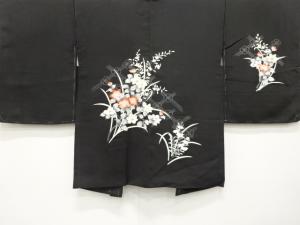 未使用品　草花模様　絵羽織